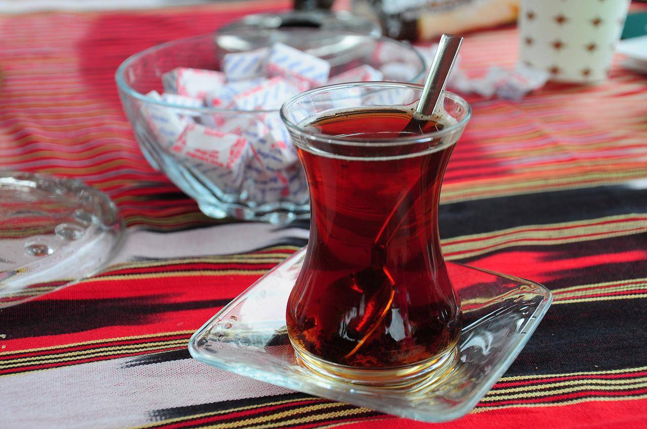 Turkse thee demonstratie